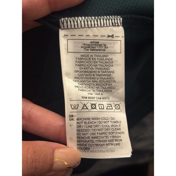 Adidas Timbers FC Antony 11 XL Jersey Slim Fit Green/Gold Soccer Shirt - Picture 6 of 7